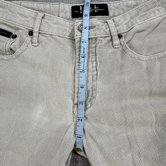 Lei Jeans Womens Size 1 Tan Corduroy Flare Bootcut Leg Mid Rise 100% Cotton Y2K - Picture 10 of 13